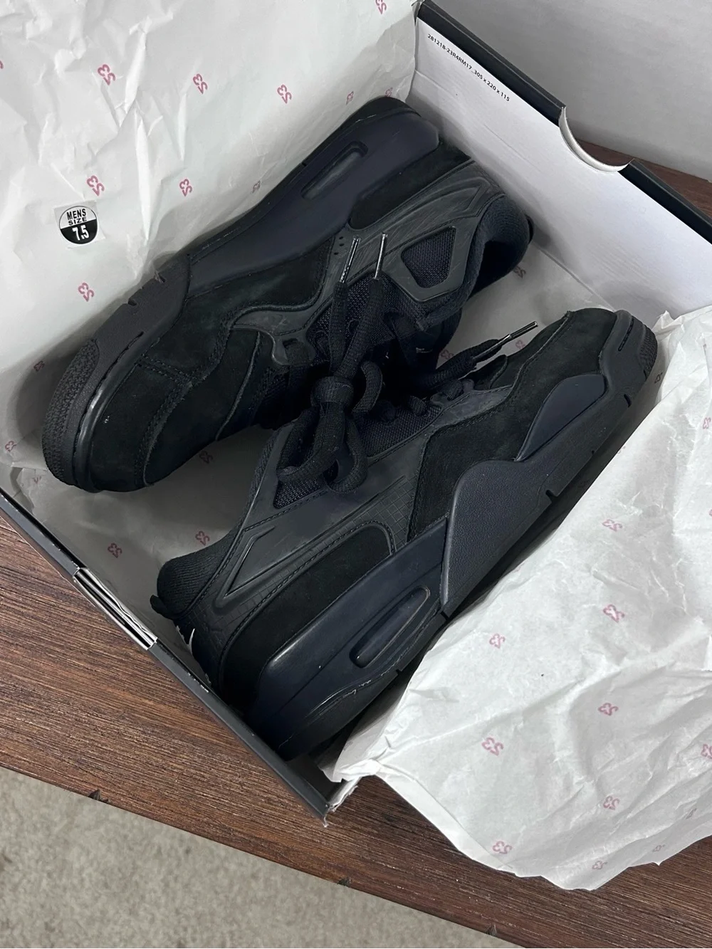 Nike Air Jordan 4 RM Black Cat Black/White M7.5/W9